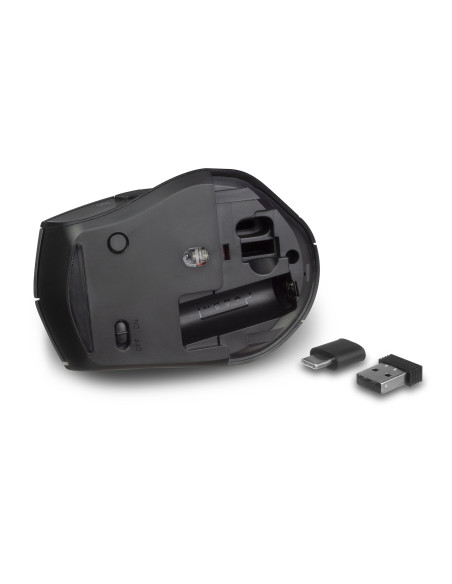 EWENT Rato Wireless Dual Connect USB-A & USB C, 2400dpi, botões silenc