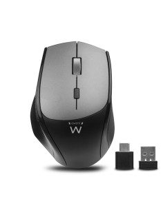 EWENT Rato Wireless Dual Connect USB-A & USB C, 2400dpi, botões silenc
