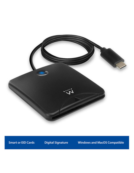 EWENT Leitor de cartões cidadão USB C