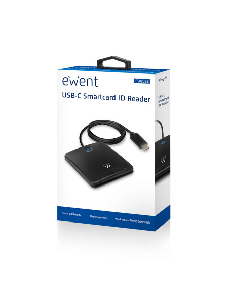 EWENT Leitor de cartões cidadão USB C
