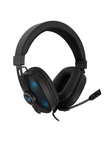 EWENT Headset Gaming com microfone para PC e Consola, Led´s RGB, 2xjac