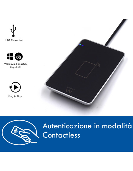 EWENT Leitor de cartões cidadão NFC Contactless