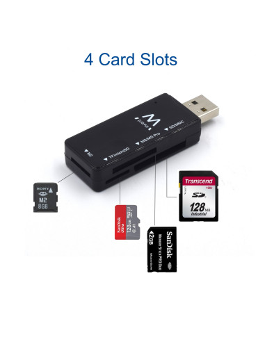 EWENT Leitor de cartões USB 2.0 Multi Card
