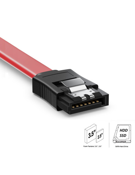 EWENT Cabo Sata 1.5GBits / 3GBits / 6GBits SATA L-Type - L-Type, com c