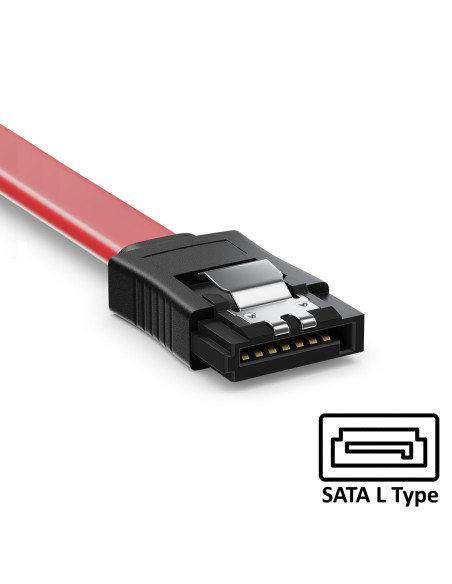 EWENT Cabo Sata 1.5GBits / 3GBits / 6GBits SATA L-Type - L-Type, com c