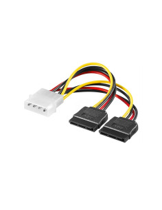 EWENT Cabo adaptador de alimentação em Y para PC, macho de 5,25" para
