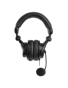 EWENT Headsets stereo com microfone e controlo de volume, jack 3.5mm + 2