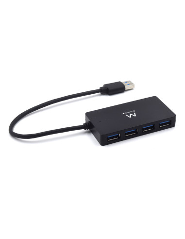 EWENT HUB USB 3.2 Gen 1, 4 portas HightSpeed, Alimentação AC