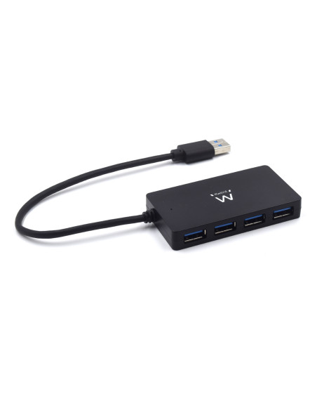 EWENT HUB USB 3.2 Gen 1, 4 portas HightSpeed, Alimentação AC