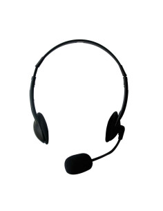 EWENT Headsets com microfone, jack 2x3.5mm, cabo 2.1m 2