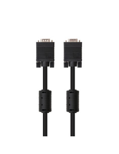 EWENT Cabo VGA/SVGA 15pin HD plug M/M com ferrites, CU,AWG28, 5.0m