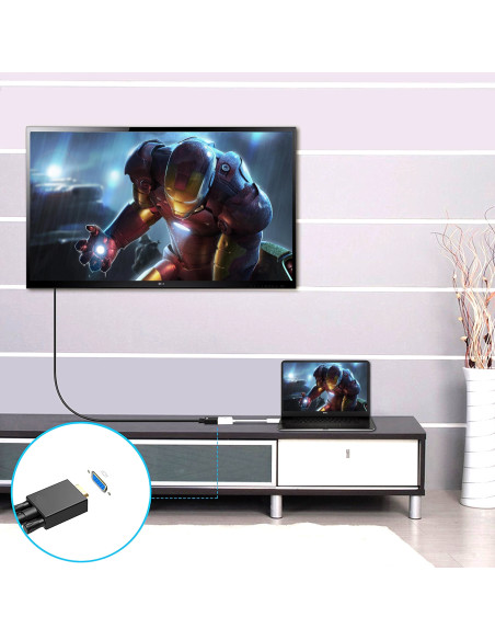 EWENT Conversor USB USB-C para VGA 1080p
