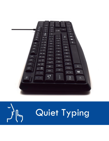 EWENT Teclado Professional USB com teclas silenciosas