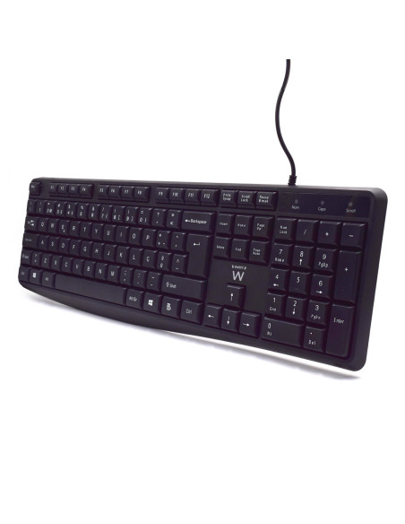 EWENT Teclado Professional USB com teclas silenciosas