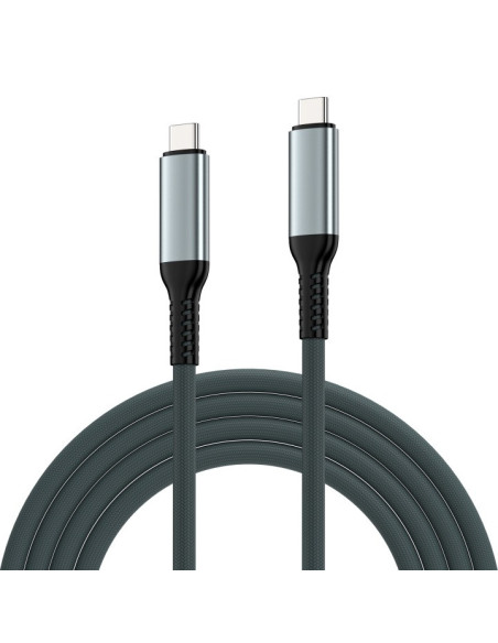 EWENT Cabo USB 4 GEN3 Tipo C, tipo C para C M/M, AWG24, PD 240W, dados