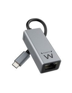 EWENT Adaptador de Rede Gigabit USB C, Aluminio, Space Grey 2
