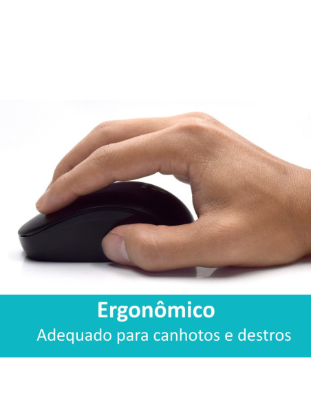 EWENT Teclado e Rato Wireless, teclas silenciosas de baixo perfil, bot