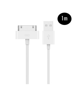 EWENT Cabo USB 2.0 para Apple 30 pins, 1m 2