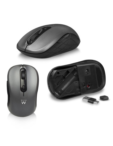 EWENT Teclado e Rato Wireless, teclas silenciosas de baixo perfil, bot