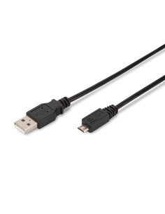 EWENT Cabo USB 2.0 "A" M - Micro "B" M 0.5m
