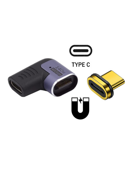 EWENT Adaptador USB4 tipo C fêmea para tipo C macho Thunderbolt™3/4 an