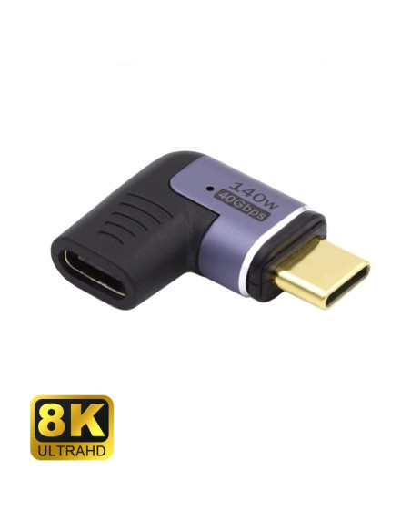EWENT Adaptador USB4 tipo C fêmea para tipo C macho Thunderbolt™3/4 an