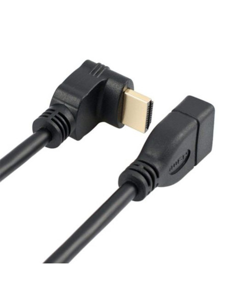 EWENT Adaptador Flexível HDMI 270°, HDMI 2.0 4K 60Hz, M/F, 0,15m