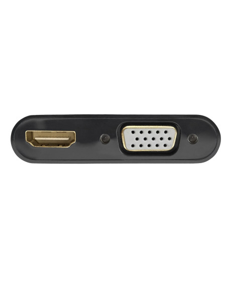 EWENT Cabo Adaptador DisplayPort - HDMI 4K e VGA FHD, M/F, 0.15m