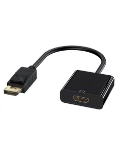EWENT Cabo Adaptador DisplayPort - HDMI tipo A, M/F, 0.15m,w/interlock