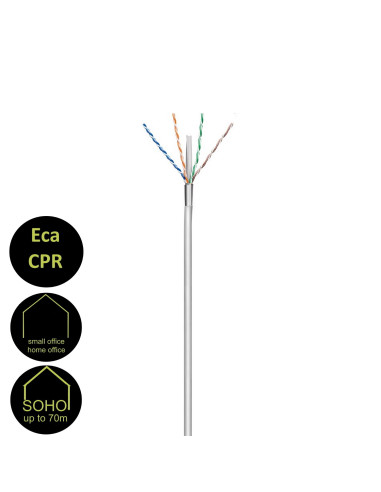 EWENT Bobine de Instalação Cat 6 U/UTP AWG23/1 CCA 305mt. SOLID Jacket