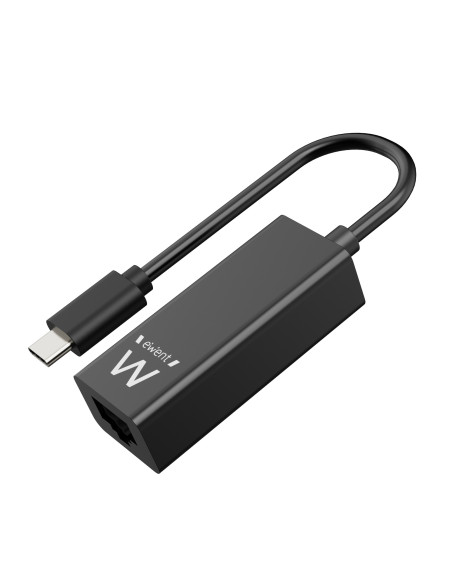 EWENT Adaptador de Rede Gigabit USB C, preto