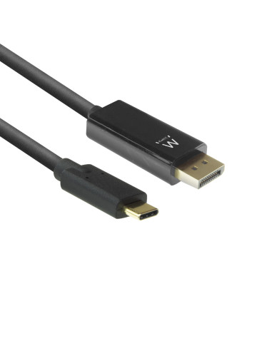 EWENT Cabo Conversão USB C para DisplayPort macho 4K/60Hz, 2m