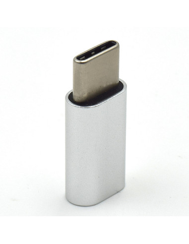 EWENT Adaptador USB 3.2, USB C para USB B Micro, aluminio