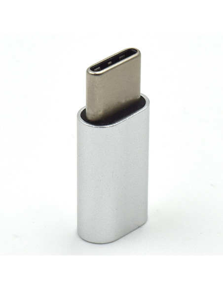 EWENT Adaptador USB 3.2, USB C para USB B Micro, aluminio