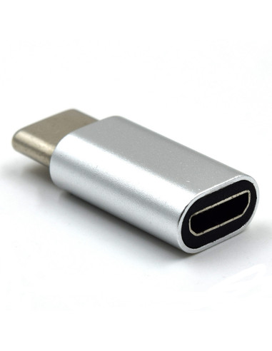 EWENT Adaptador USB 3.2, USB C para USB B Micro, aluminio