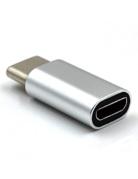 EWENT Adaptador USB 3.2, USB C para USB B Micro, aluminio