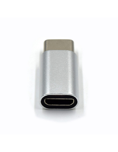 EWENT Adaptador USB 3.2, USB C para USB B Micro, aluminio
