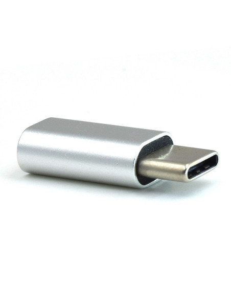 EWENT Adaptador USB 3.2, USB C para USB B Micro, aluminio