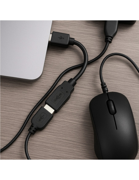 EWENT USB 2.0 USB-C extension cabo, USB-C para A M/F, AWG28, PD 15W, d