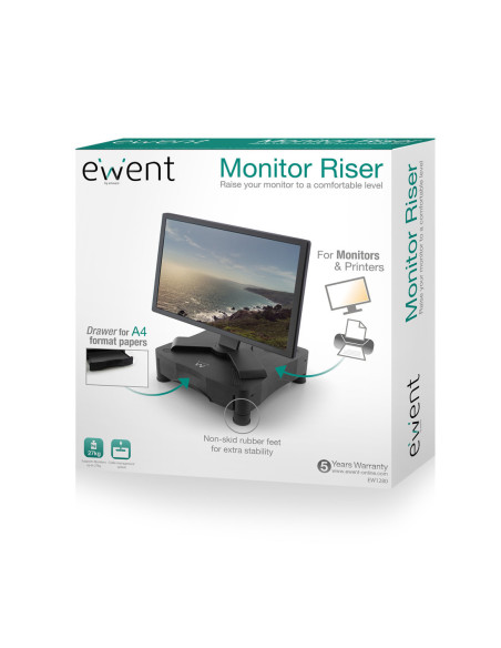 EWENT Base para Monitor com gaveta