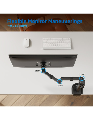 EWENT Suporte Monitor 1 monitor 13-34", 9Kg, Max VESA 100x100