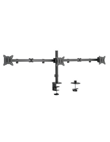EWENT Suporte Monitor 3 monitores 13-27", Max VESA 100x100
