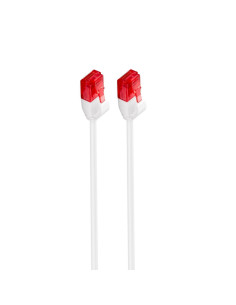 EWENT Cabo de rede Cat.6 U/UTP Slim 0.5m branco