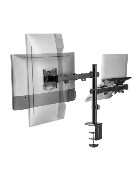 EWENT Monitor mount com Notebook holder For 1 Monitor / 1 Notebook