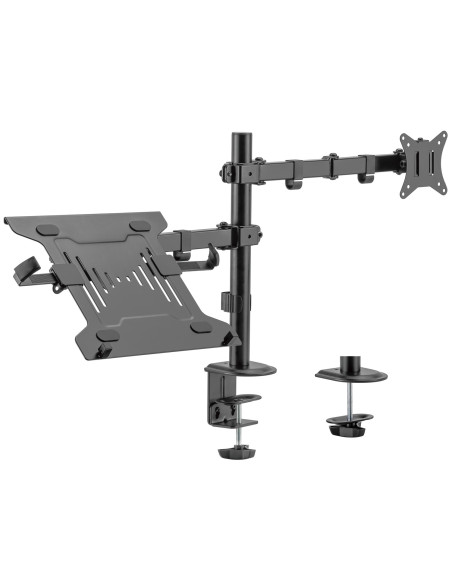 EWENT Monitor mount com Notebook holder For 1 Monitor / 1 Notebook