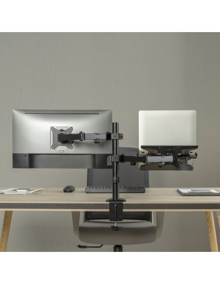 EWENT Monitor mount com Notebook holder For 1 Monitor / 1 Notebook