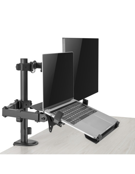 EWENT Monitor mount com Notebook holder For 1 Monitor / 1 Notebook