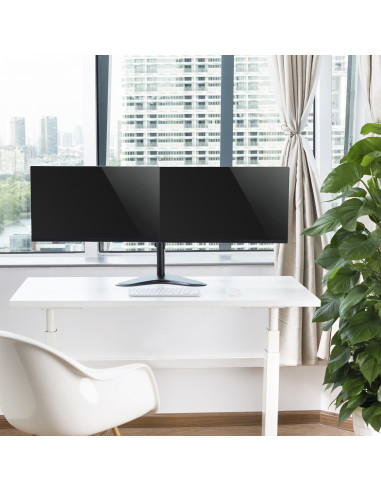 EWENT Suporte Monitor de Mesa 2 Monitores até 32", Max VESA 100x100
