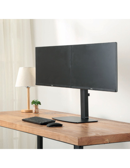 EWENT Suporte Monitor de Mesa 2 Monitores até 27", amortecedor pneumát