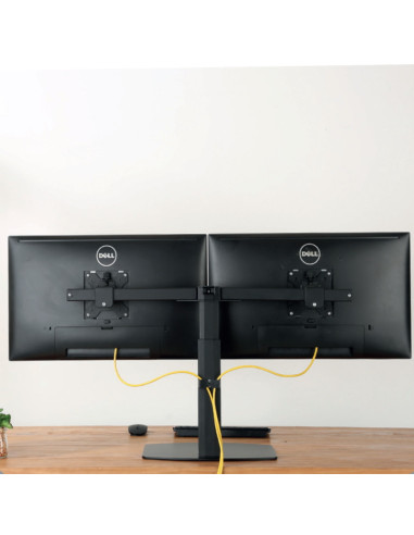 EWENT Suporte Monitor de Mesa 2 Monitores até 27", amortecedor pneumát